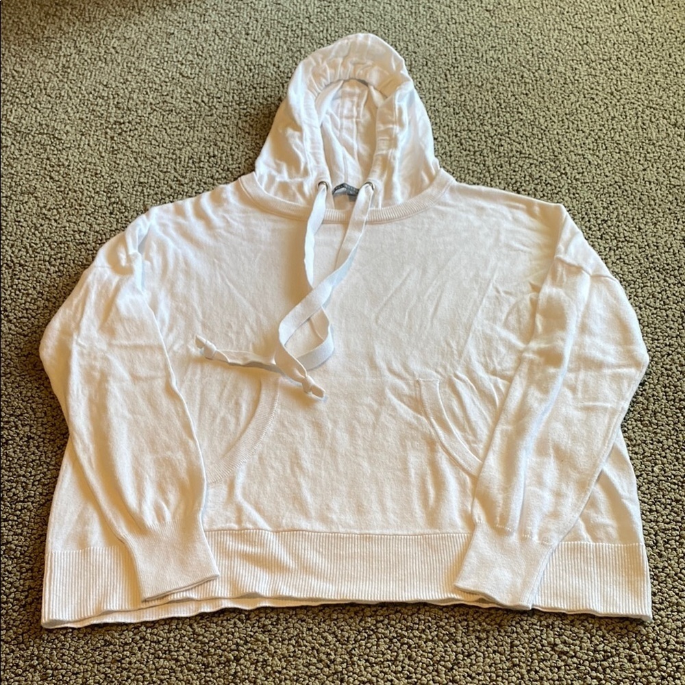Elliott Lauren White Hoodie Top